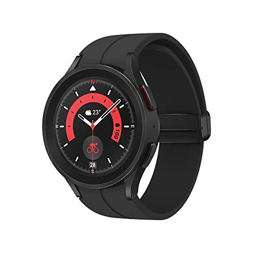 Samsung Galaxy Watch5 Pro Bluetooth 45 mm Orologio Smartwatch, Monitoraggio Benessere, Fitness Tracker, Batteria a lunga durata, Black Titanium [Versione Italiana]