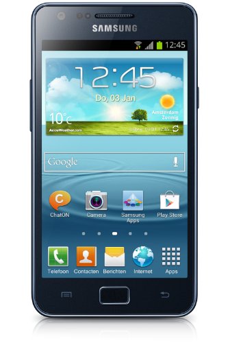 Samsung I9105P Galaxy S II Plus DualCore - Smartphone con Schermo Super AMOLED da 10.9 cm (4.3 Pollici), Fotocamera da 8 Mpixel, video Full-HD, Wi-Fi dual band, NFC, Android 4.1.2, Grigio Blu [Germania]