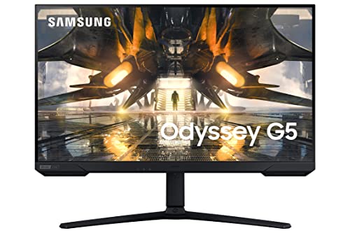 Samsung Monitor Gaming Odyssey G5 (S32Ag504), Flat 32  , 2560X1440 (Qhd),Hdr 10, Ips,165 Hz, 1 Ms, Nero