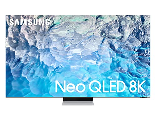 Samsung TV Neo QLED QE75QN900BTXZT, Smart TV 75  Serie QN900B, Neo QLED 8K UHD, Alexa e Google Assistant integrati, Stainless Steel, 2022, DVB-T2