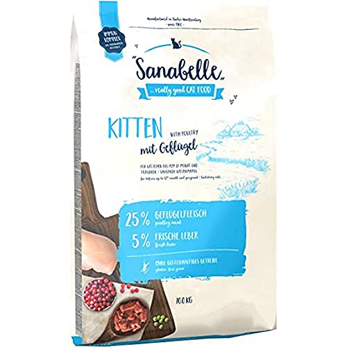 Sanabelle Kitten | Cibo secco per gatti in crescita e in gravidanza   allattamento | 1 x 10000 g