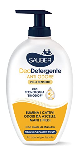 SAUBER Deodetergente Anti Odore liquido Pelli Sensibili - 330 Ml
