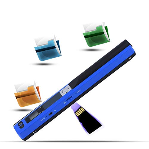 Scanner portatili Scanner per penna USB 900 * 900 DPI USB Scanner JPG PDF USB 2.0 32G Scanner portatile per WINDOWS XP VISTA WINDOWS7 MAC OS10.4 o superiore(Blu)