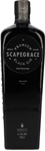 SCAPEGRACE Black 41.6% - Premium Gin - Serie limitata - Naturalmente nero, cambia colore con l acqua tonica - 70cL