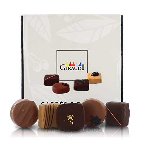 Scatola di cioccolatini Artigianali Misti Carrés & Rondò, 16 pz, 160 Grammi