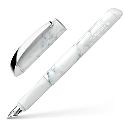 Schneider Glam VIP - Penna stilografica per mancini e destrorsi, con cartuccia d inchiostro, colore: Blu oltremare