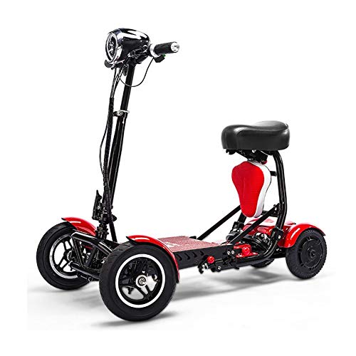 Scooter elettrico CYGGL pieghevole per adulti, motori doppi, mini sedia a rotelle elettrica a quattro ruote anziani disabili bici pendolarismo portatile all aperto