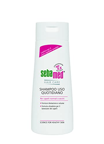 Sebamed Shampoo Uso Quotidiano, per capelli Normali e Secchi, Lenitivo per il Cuoio Capelluto Sensibile, pH 5.5, 200 ml