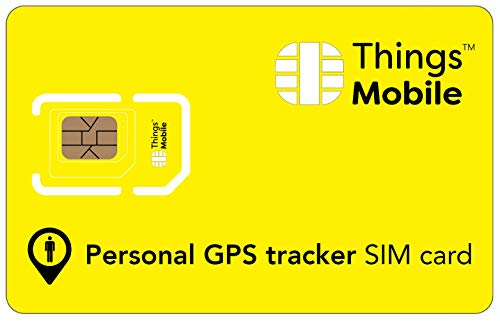 SIM Card per PERSONAL GPS TRACKER Things Mobile con copertura globale e rete multi-operatore GSM 2G 3G 4G LTE, senza costi fissi, senza scadenza e tariffe competitive, con 10 € di credito incluso
