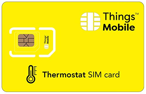 SIM Card per TERMOSTATO Things Mobile con copertura globale e rete multi-operatore GSM 2G 3G 4G LTE, senza costi fissi, senza scadenza e tariffe competitive, con 10 € di credito incluso