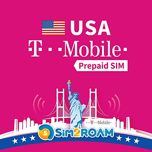 SIM2ROAM USA Sim Card (T mobile sim). Internet alta velocita’ illimitato 4G LTE Internet | Chiamate | Messaggi sms SIM card T-Mobile Stati Uniti (validità  21 giorni)