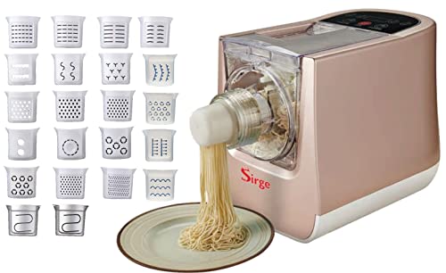 Sirge PASTARITA Macchina per la Pasta 300 W - 22 Trafile - 900gr di pasta - Estrusione Verticale - 4 programmi automatici + 2 MANUALI - kit ravioli omaggio