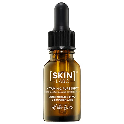 SkinLabo – Shot di Vitamina C Concentrata. Siero viso a base di vitamina C ad azione antiossidante e idratante. Per tutti i tipi di pelle. 15 ml.