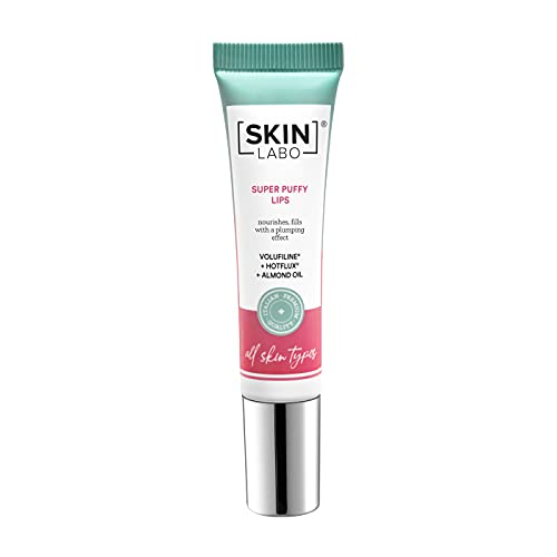 SkinLabo - Super Puffy Lips. Crema labbra idratante e rimpolpante ad azione volumizzante con effetto lipofillatura. Perfetta anche come base trucco. 15 ml.