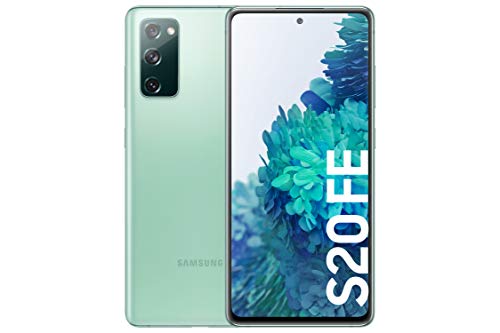 Smartphone Samsung Galaxy S20 FE con schermo Infinity-O FHD+ da 6,5 ​​pollici, 6 GB di RAM e 128 GB di memoria interna espandibile, batteria da 4500 mAh e ricarica rapida verde (versione ES)