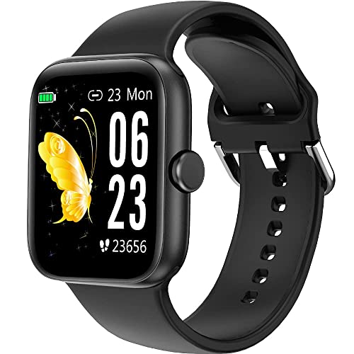 Smartwatch, Holabuy Orologio Fitness Uomo Donna 1,54   Full Touch Contapassi Cardiofrequenzimetro Sportivo Fitness Tracker Impermeabil IP68 Cronometro Notifiche Messaggi per Android iOS