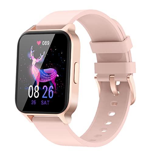 Smartwatch Uomo Chiamata Bluetooth 5.2,Orologio Sportivo, Notifiche Messaggi WhatsApp Contapassi Calorie Android iOS Pink