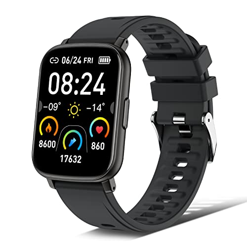 Smartwatch, Uomo Donna Orologio Fitness Tracker con Notifiche Messaggi, 1.69” Touch Schermo Smart Watch con Contapassi, Cardiofrequenzimetro, Impermeabil IP68, 24 Sportivo Activity Tracker, Leggero