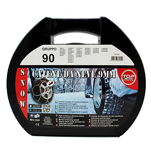 SMC Catene da Neve OMOLOGATE Top Drive 9mm per Pneumatici GOMME 225 40 R 18