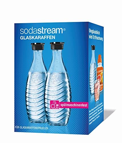 Sodastream Glass Carafe - Bottiglie in vetro, Compatibile con Gasat...