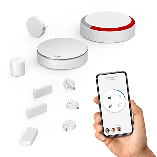 Somfy 1875230, Somfy Protect, Home Alarm Plus, Allarme Casa senza Fili Connesso con Telecamera di Sorveglianza, Compatibile con Google Assistant tramite IFTTT e TaHoma Switch