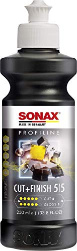 SONAX PROFILINE Cut+Finish Offre una Lucidatura Rapida e Pulita con Finitura Brillante per Graffi di Media Entità, 250 ml, Articolo Numero 02251410