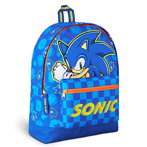 Sonic The Hedgehog Zaino Bambino - Zaino Sonic Scuola Elementare (Blu)