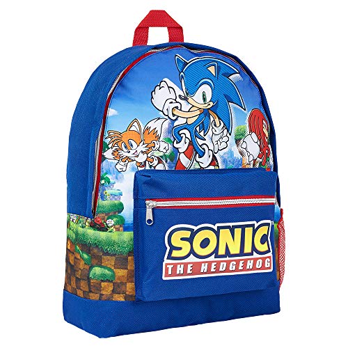 Sonic The Hedgehog Zaino Scuola Elementare per Bambino, Zaini Asilo, Zainetto Sonic, Cartella delle Scuole Elementari per Bambini, Zainetti Bimbo Scuola Materna
