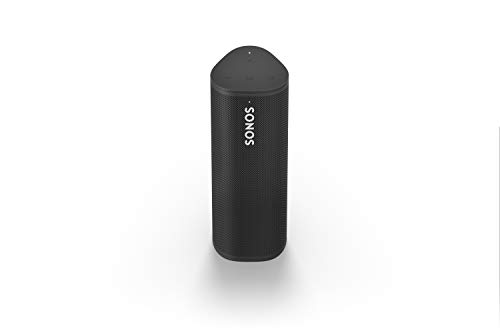 Sonos Roam,Il Tuo Speaker Portatile con Wi-Fi e Bluetooth, Leggero, Resistente, Impermeabile, Facile da gestire con l app Airplay 2, Controllo vocale, Nero