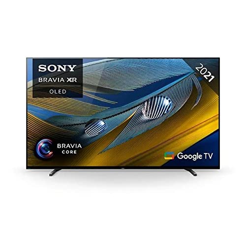 Sony BRAVIA XR-55A80J Smart TV OLED 55 pollici, 4K ultra HD, HDR, con Google TV, Nero, Modello 2021