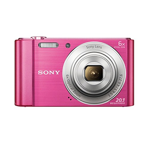 Sony DSC-W810 Fotocamera Digitale Compatta con Sensore Super HAD CCD da 20.1 MP, Zoom Ottico 6x, Video HD, Rosa