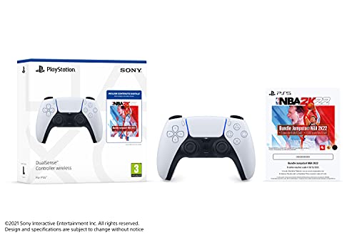 Sony PlayStation5 - DualSense Wireless Controller  + NBA 2K22 Jumpstart Bundle [Esclusiva Amazon]
