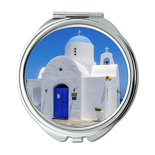 Specchio, Specchio da viaggio, architettura spiaggia cielo blu, Specchio tascabile, specchio portatile