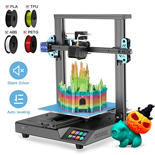 Stampante 3D aggiornata, stampante 3D Geeetech XZN Mizar S FDM con scheda madre silenziosa, livellamento automatico