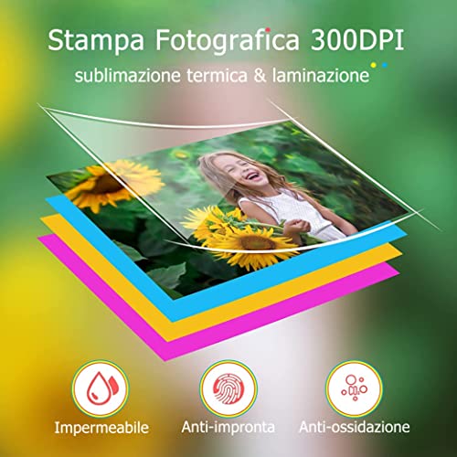 Stampante Fotografica 10x15cm, Liene WiFi Stampante Foto Portatile ...