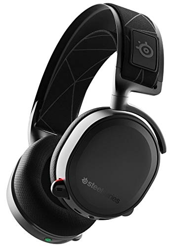 SteelSeries Arctis 7 Cuffie da Gioco, Wireless Senza Perdite, Tecnologia Surround DTS Headphone:X v2.0 per PC e PlayStation 5 PS4, 10, 40.000 Hz, Nero