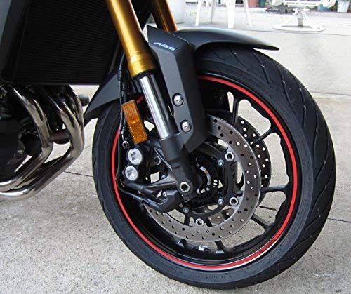 StickersLab - Strisce Moto adesive cerchi rifrangenti riflettenti marca 3M stripe for wheel 7mm x 6MT (Rosso)