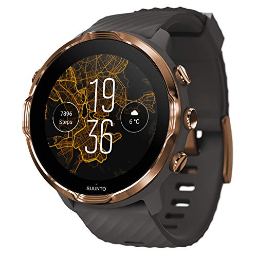 Suunto 7 Versatile Smartwatch con molte funzionalità e Wear OS by Google, Grafite Rame