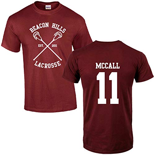 T-Shirt McCall 11 - Dall Italia!! No Cina! Maglietta Bordeaux Beaco...