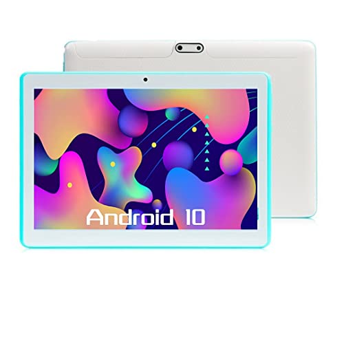 Tablet 10 Pollici bambini 64GB Rom 4GB Ram Android 10 DualSim 3G wi-fi,gps parental control (blu) (blu)