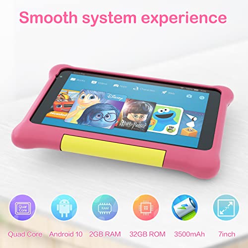 Tablet per bambini 7 Pollici 2GB+32GB Bluetooth WiFi Doppia Fotocam...