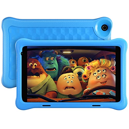 Tablet per Bambini 8 Pollici, Android 10 Kids Tablet 1920 x 1200 FHD, Quad core, 2GB di RAM +32GB di ROM, 5000mAh, WiFi, Bluetooth, Type-C (Blu)