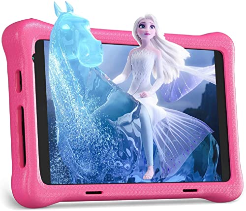 Tablet per bambini 8 Pollici Android 11 doppia fotocamera 2GB RAM 32 GB ROM WIFI Tablet con Parental Control(pink)