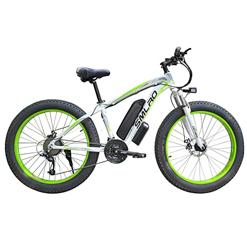 TAOCI Bicicletta elettrica per adulti, 26  4.0 Fat Tire E-Bike, Bicicletta E-MTB, batteria al litio rimovibile 48V 15Ah, cambio a 21 velocità, mountain bike elettrica, ebike fuoristrada