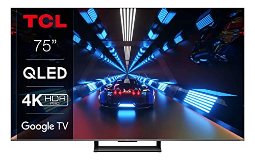 TCL 55C739 TV 55” QLED, 4K Ultra HD HDR, Pannello 144Hz, Google TV, Dolby Vision e Atmos