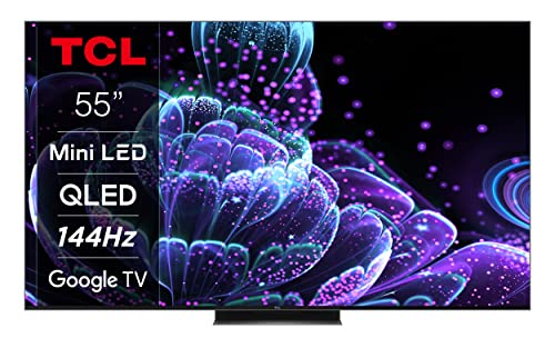 TCL 55C839 TV 55” QLED Mini LED, 4K Ultra HD HDR, Pannello 144Hz, Google TV, Dolby Vision e Atmos