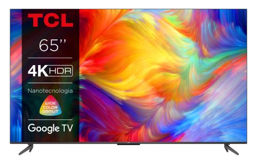 TCL 65P739 TV 65”, 4K Ultra HD HDR, Google TV, design senza bordi...