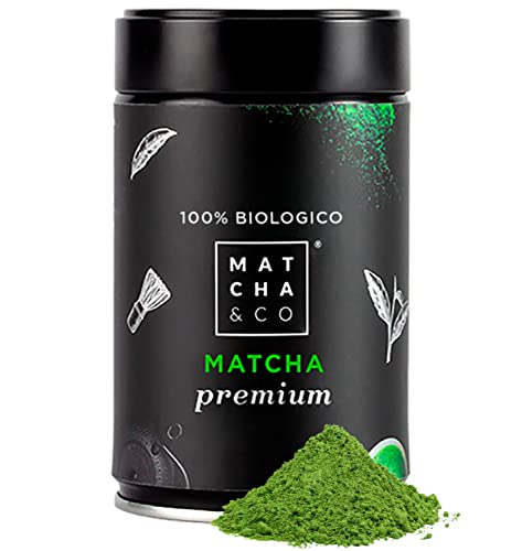 Tè Matcha 100% biologico di alta qualità, 80g [qualità cerimoniale]. Tè verde biologico in polvere dal Giappone. Tè Matcha biologico di qualità cerimoniale.