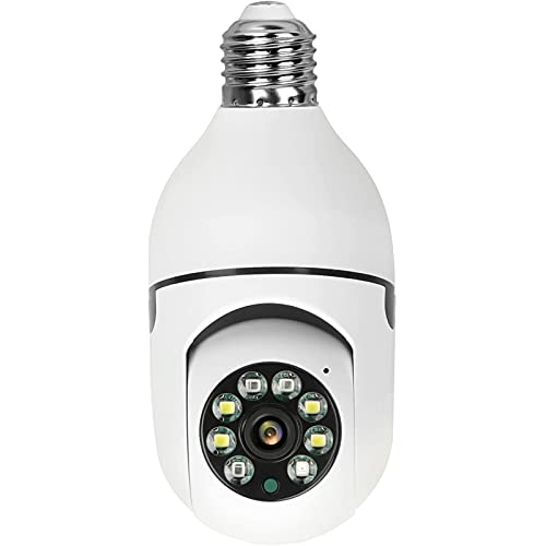Telecamera della lampada della lampadina della lampada E27 Smart Life 2MP, la fotocamera per la sicurezza della casa della visione notturna del PTC del PTC 1080p con il monitoraggio automatico