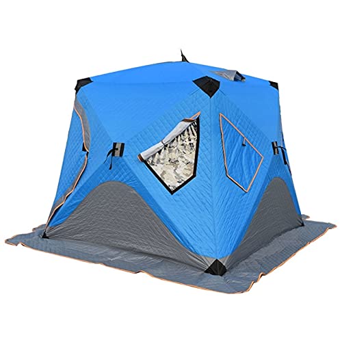 Tent Ultralarge Automatico 3-4 Persone Uso Inverno Tenere Caldo Cotone Ispessito Tenda Da Pesca Sul Ghiaccio Campeggio All aperto Tenda Da Campeggio Portatile
